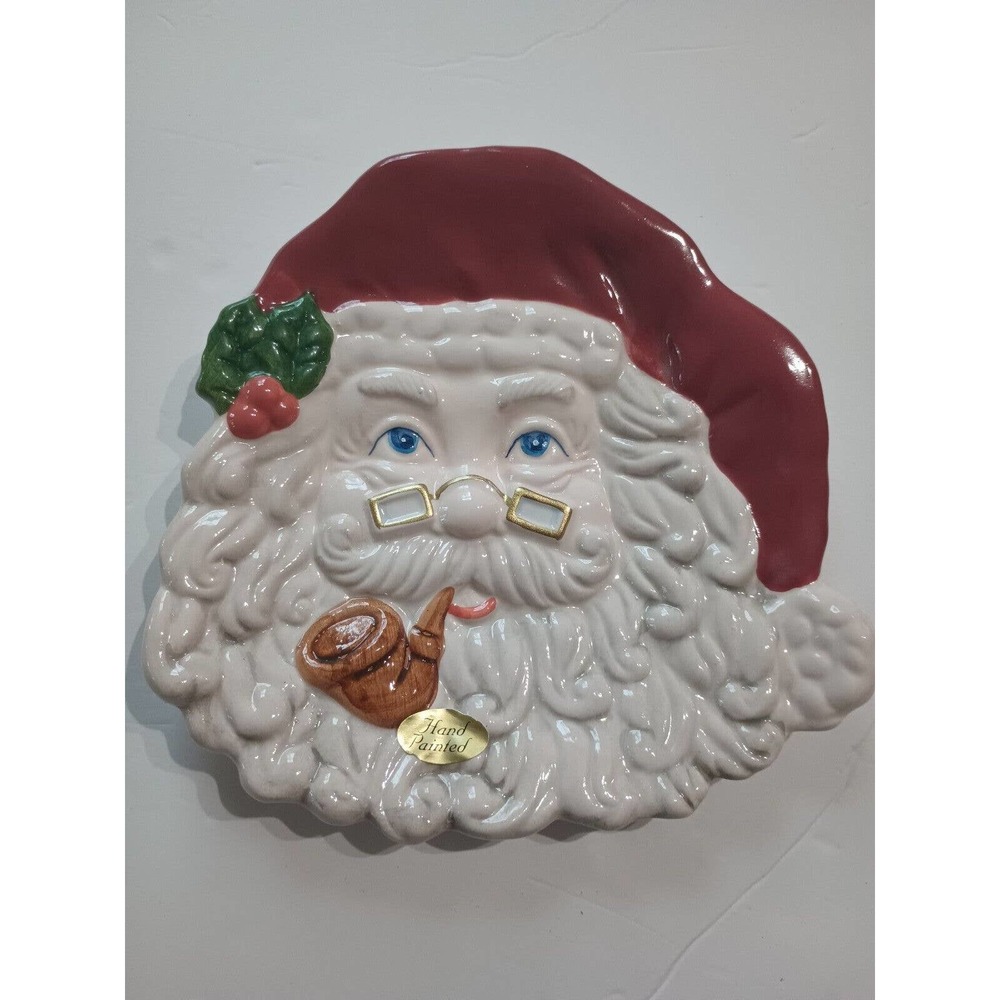 Gift! Christmas Traditions By Cranberry Square Decorative Plate Hand Painted